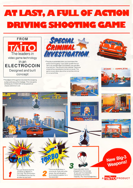 Special Criminal Investigation (World set 2) MAME2003Plus Game Cover